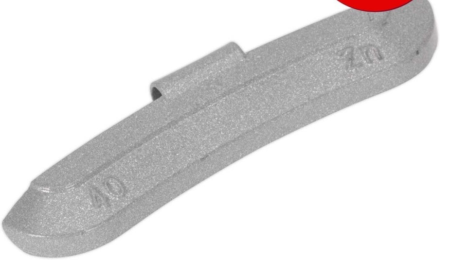 Sealey Wheel Weight 40g Hammer-On Zinc for Steel Wheels Pack of 50