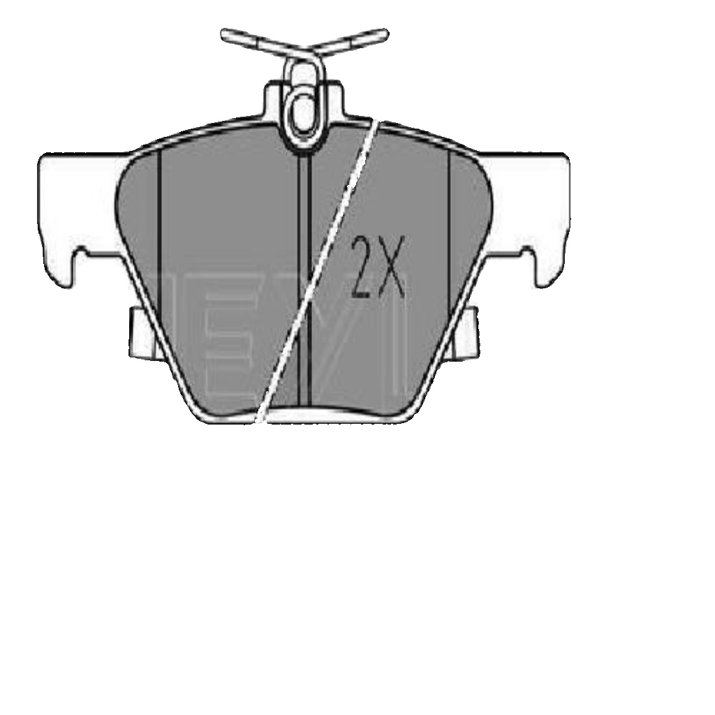 Rear MEYLE 025 221 5814 Brake Pad Set, disc brake for SUBARU