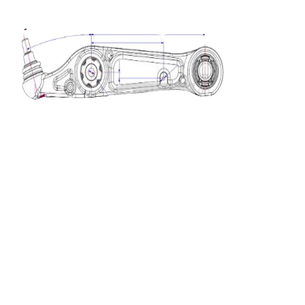 FEBI 183729 Suspension Control Trailing Arm Front Rear Left Lower For ALFA ROMEO
