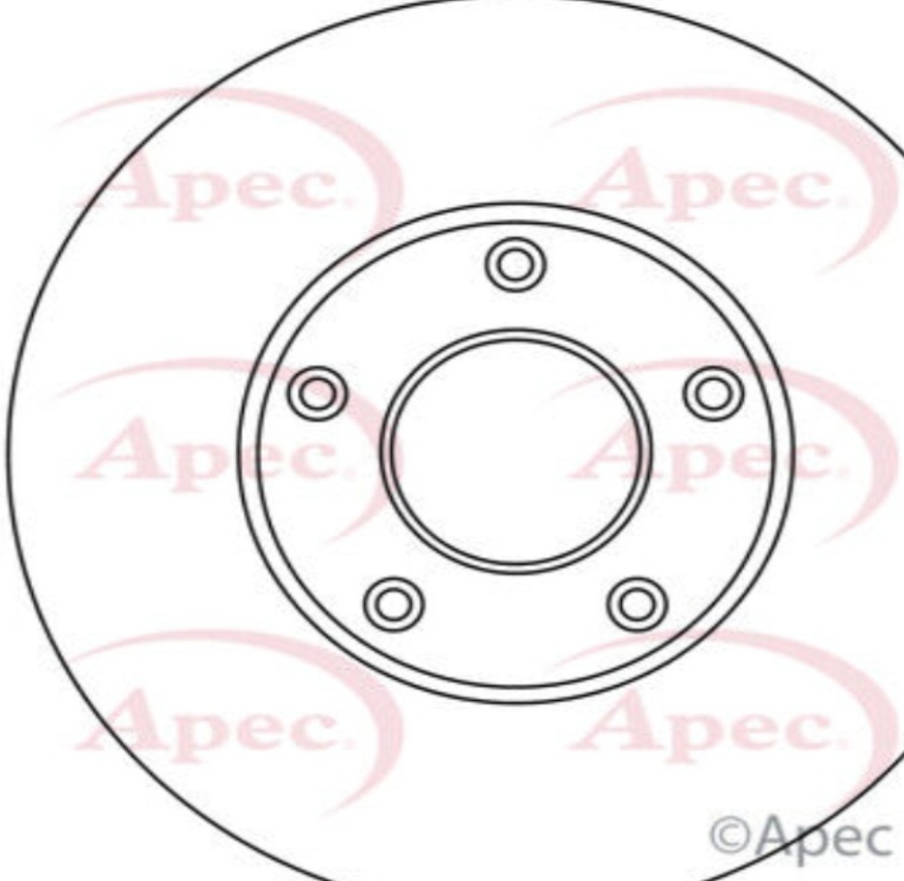 Brake Disc APEC DSK3052 Front Vented Fits Nissan Leaf NV200 NV200 / Evalia