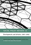 Social Policy Review 14 – Developments and debates : 2001–2002 Sykes Paperback