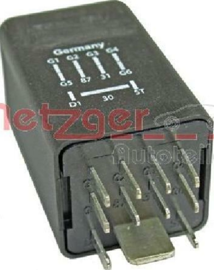 METZGER 0884011 Relay, glow plug system for AUDI,PORSCHE,VW