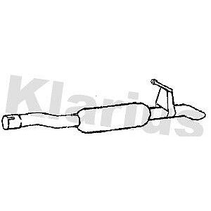 Klarius box with tail pipe fits Citroën berlingo partner 1.6 15> CN793B