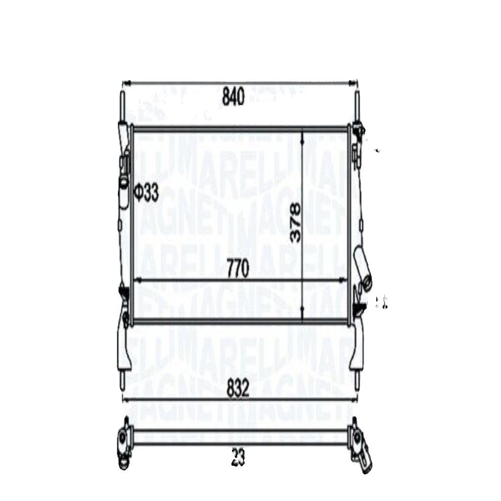 MAGNETI MARELLI 350213158900 Radiator, engine cooling for FORD