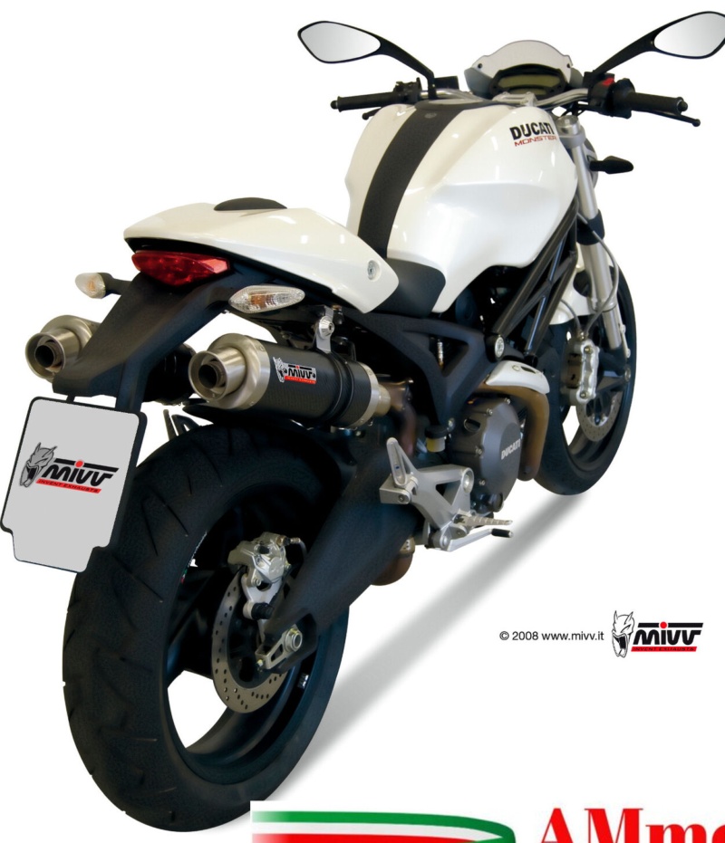 Auspuff Motorrad Mivv Ducati Monster 696 2014 14 Endtopf Gp Carbon