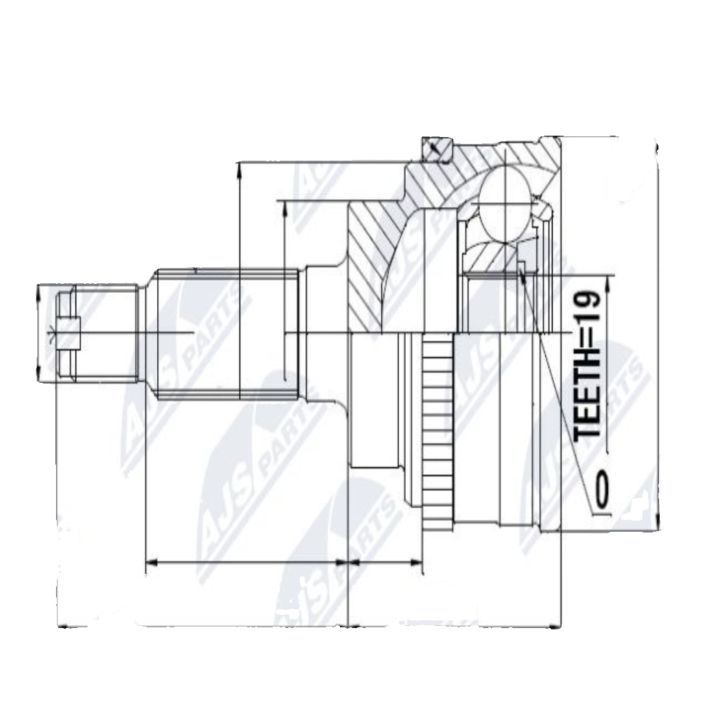 NPZ-SU-021 NTY Joint Kit, drive shaft for SUZUKI