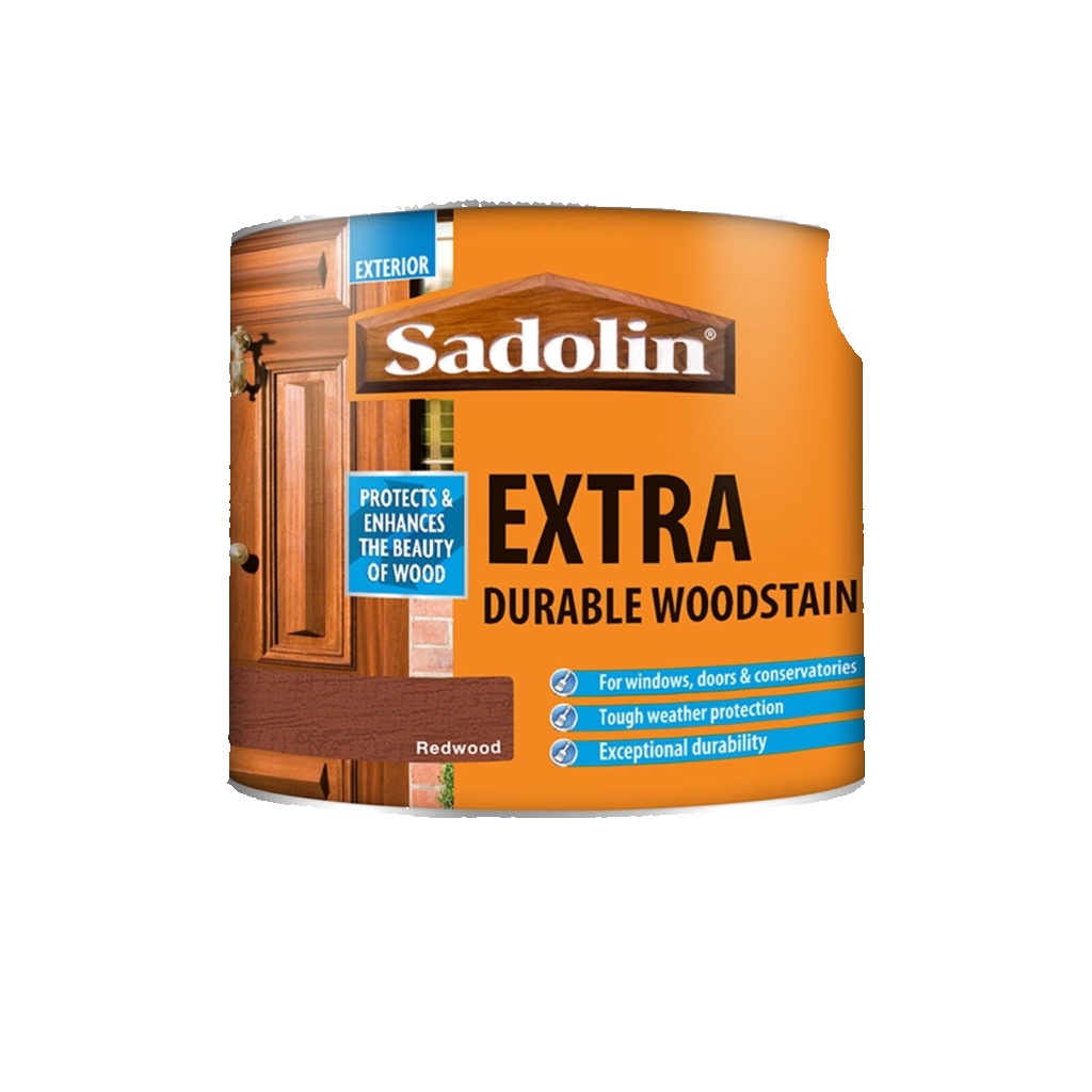 Sadolin Extra Redwood Exterior Woodstain - 500ml - Red - Image 3