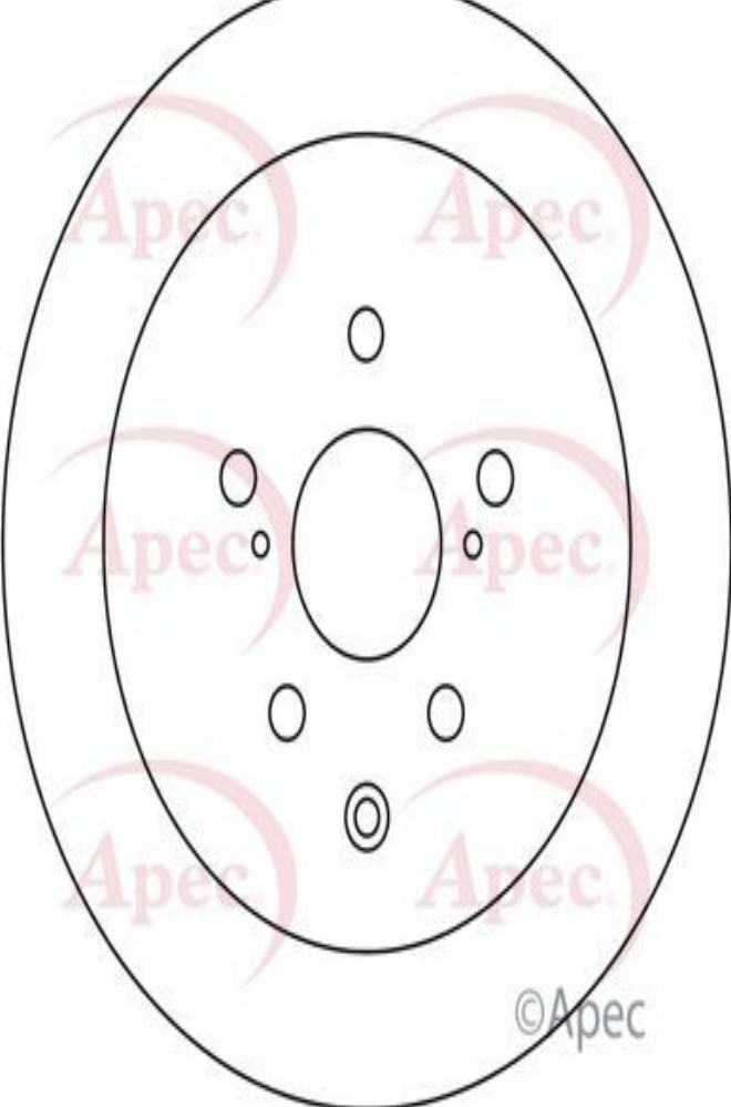 Brake Disc Rear Solid Braking 290mm Outer Diameter Fits Lexus IS C APEC DSK3271