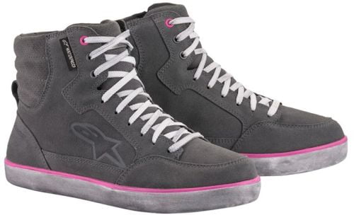 Alpinestars Women's Grey (38) J-6 Waterproof Ladies Shoes Light / Fuchsia Size 38