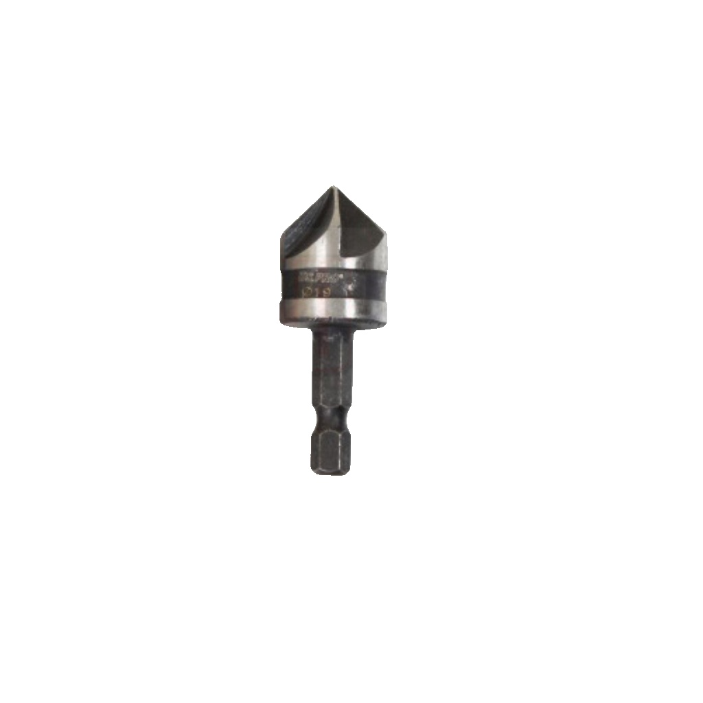 US PRO Tools 3PC Countersink Set 5 Flute 90° Chamfer Drill Bit Set 7124