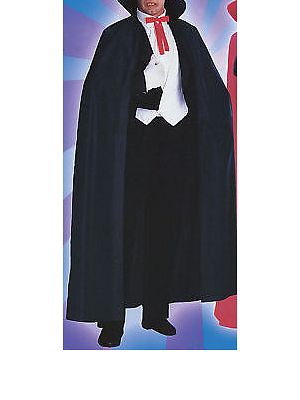 DRACULA VAMPIRE CAPE halloween fancy dress Black Cloak