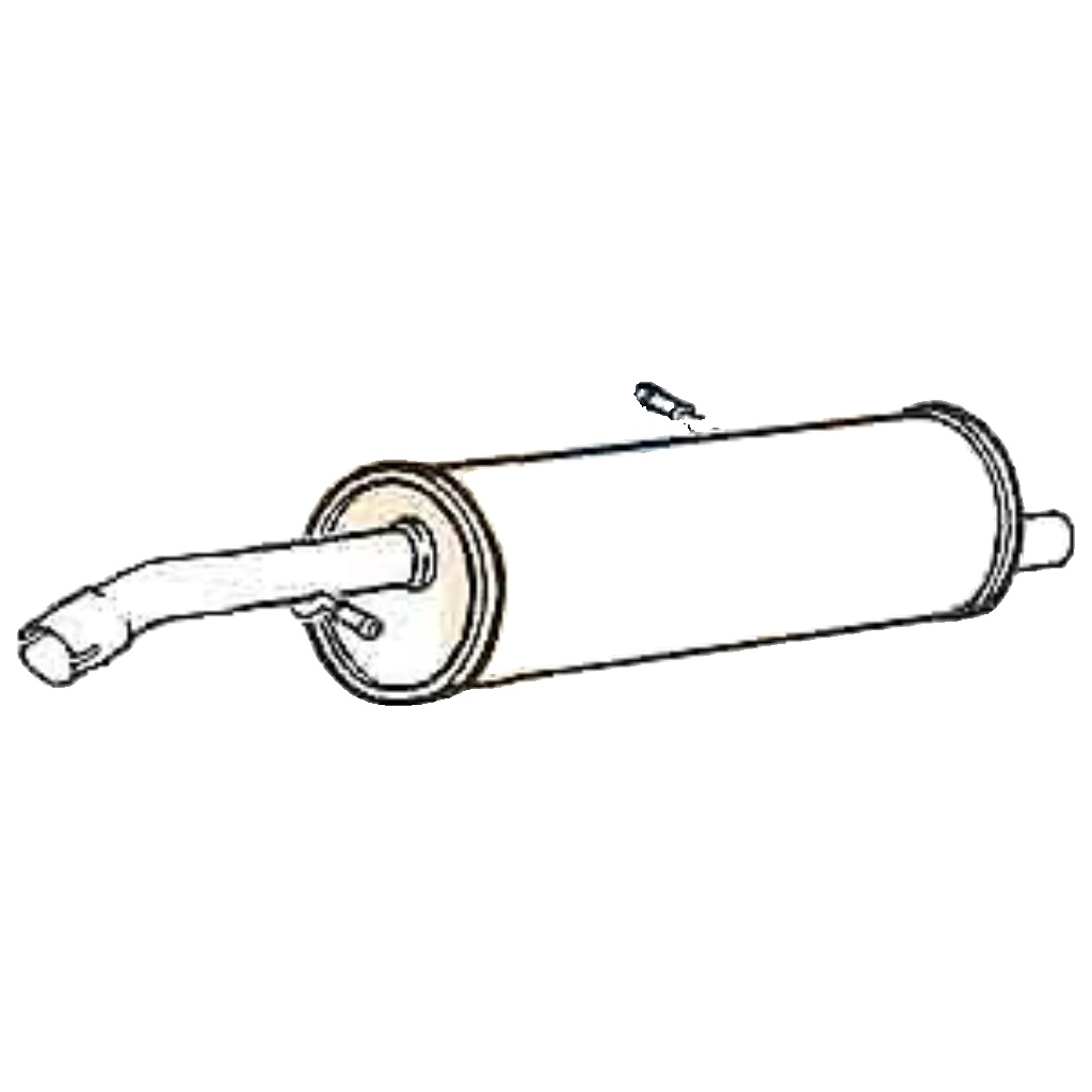 Klarius box with tail pipe fits Citroën c2 c3 1.1 02-05 CN497K