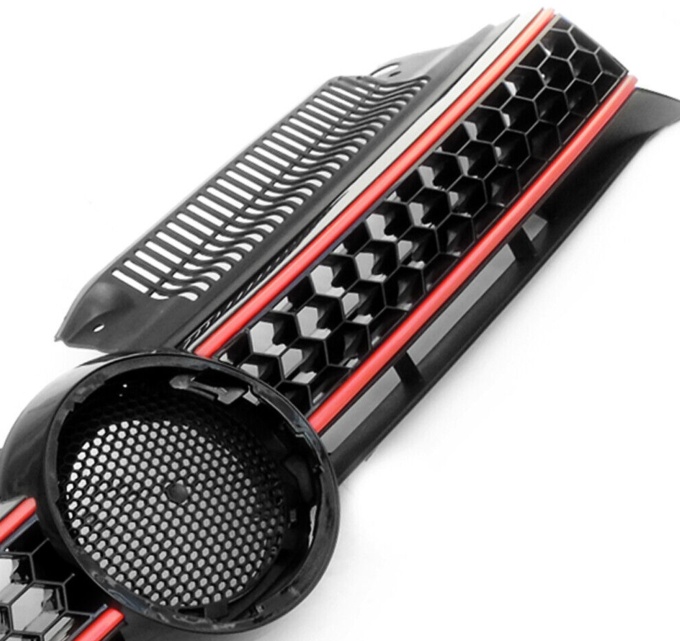VW GOLF MK6 GTI HONEYCOMB FRONT BUMPER GRILLE MAIN CENTRE UPPER TOP RADIATOR