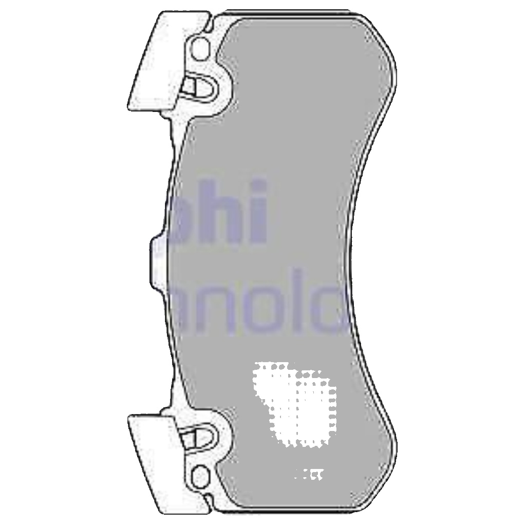 Brake pads Low-Metallic LP2283 DELPHI for AUDI BENTLEY