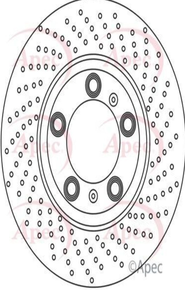 For Porsche 911 Front 2000-2025 3.6 3.8 3.0 Apec Brake Disc DSK3113