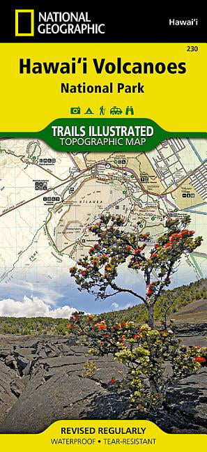 Hawaii Volcanoes National Park Map  Trails illustrated national geographic