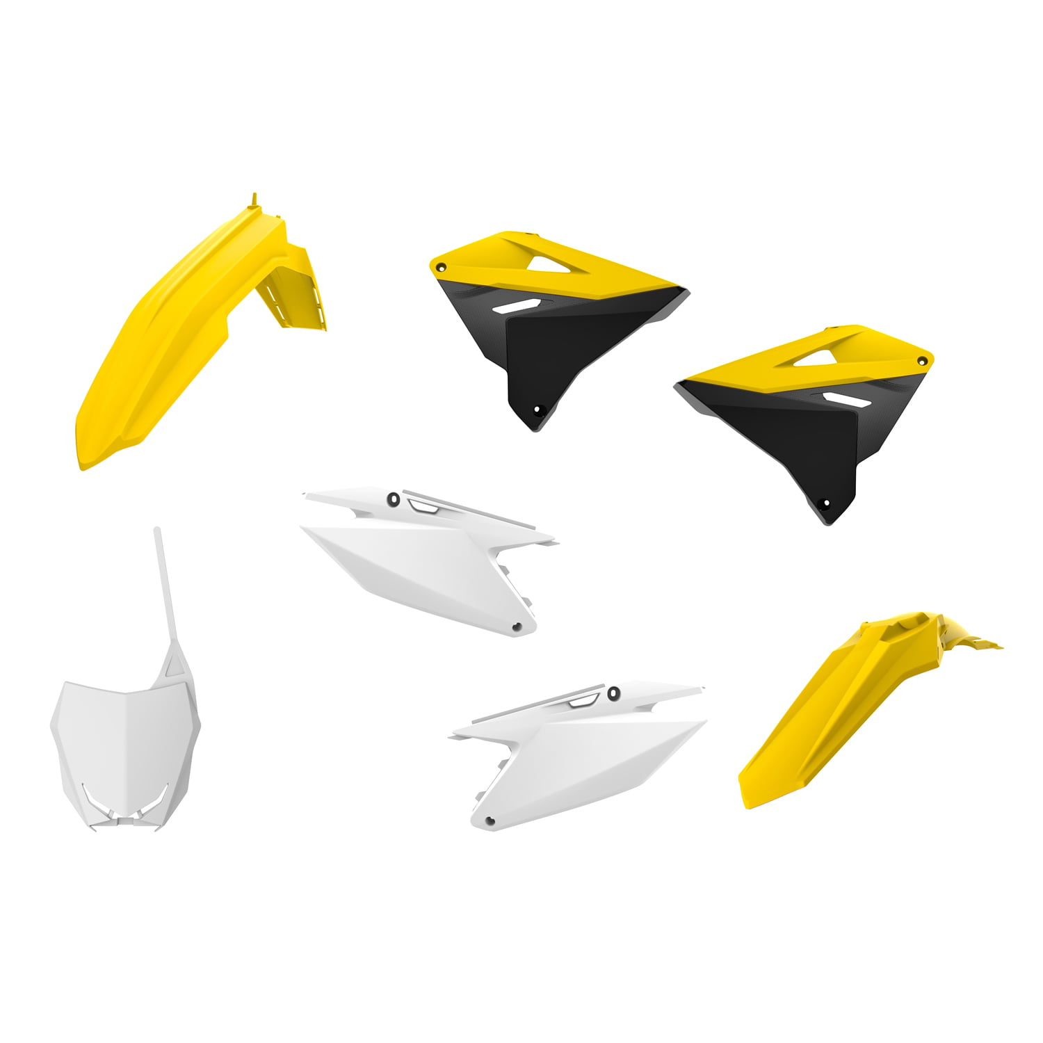 Complete Plastic Kit Polisport Suzuki For Motorcycle Parts Accessories Pieces