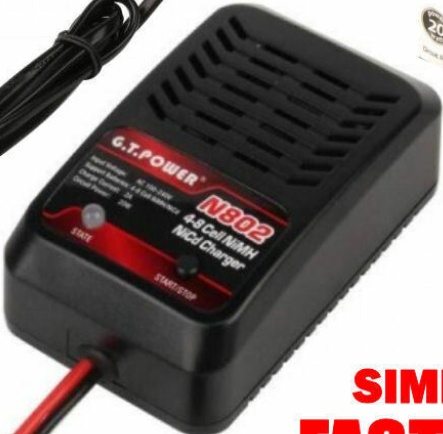 Fast Charger for radio/remote control model cars/boats for 7.2 volt racing packs