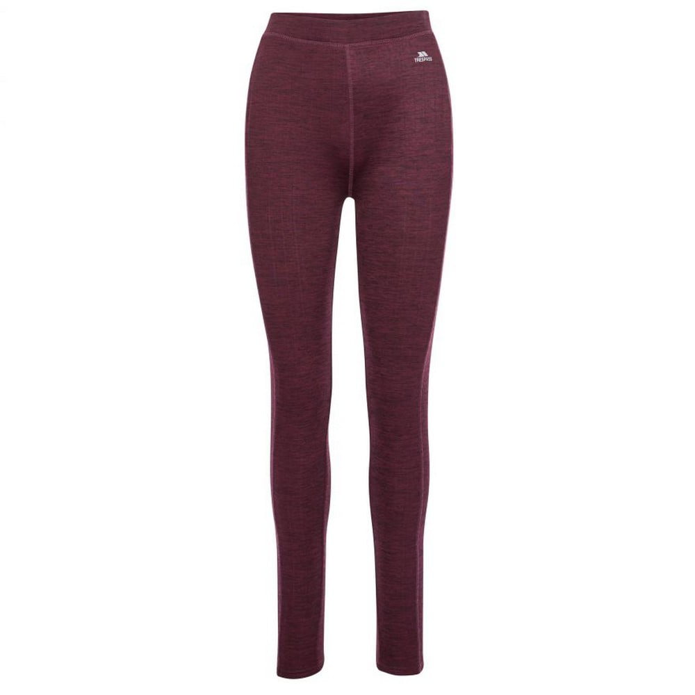 Trespass Women's Maroon Dainton Thermal Bottoms In Small