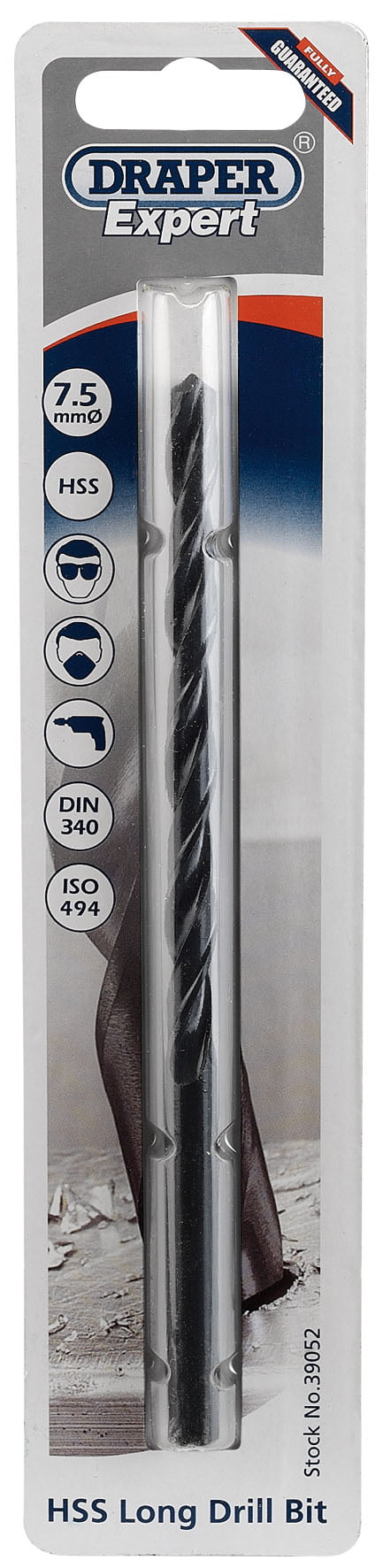 Draper Expert HSS Extra Long Jobber Drill Bit 7.5mm