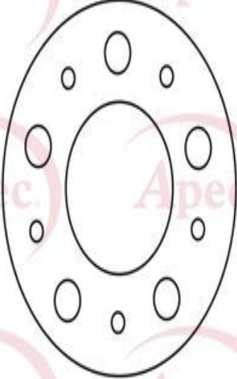 Apec Brake Disc Front Single 272403 2724032 2724037 31262706 31400739 DSK2051