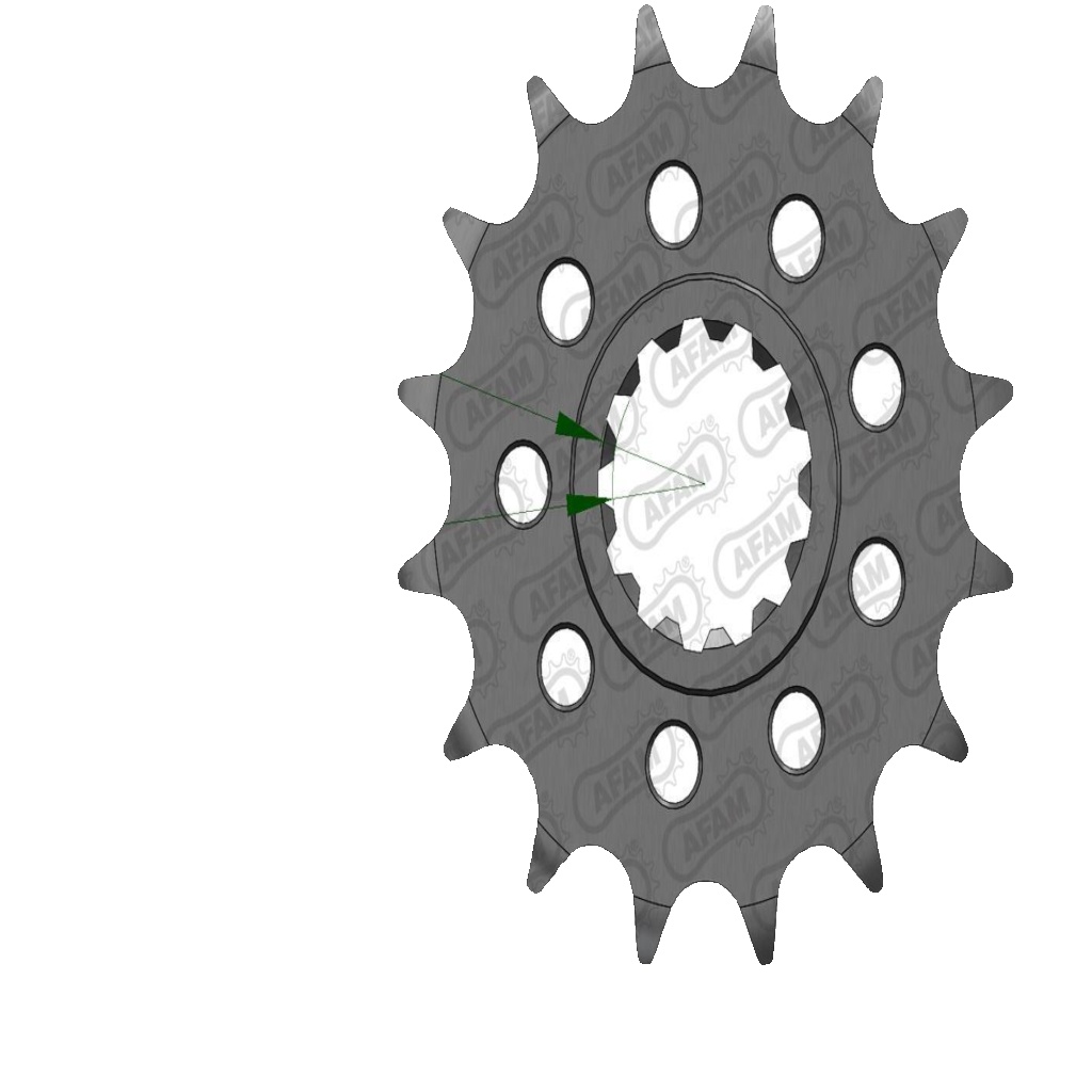 Free Shipping Afam Standard Steel Sprocket 21611-520 Pitch for Motorcycle Parts