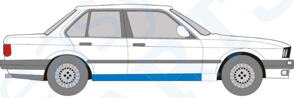 BMW 3 E30 1982-1994 SILL REPAIR PANEL ROCKER PANEL / RIGHT RH