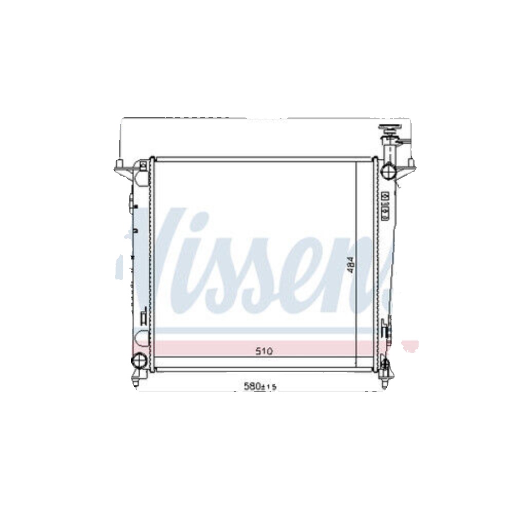 Fits NISSENS 666222 Radiator, engine cooling - Image 4