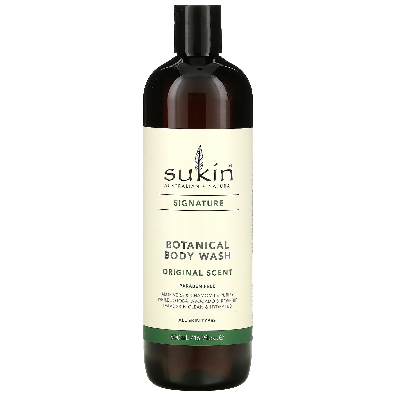 Sukin Signature Soap-Free Botanical Body Wash 500ml - gently cleanses and purify - Image 4