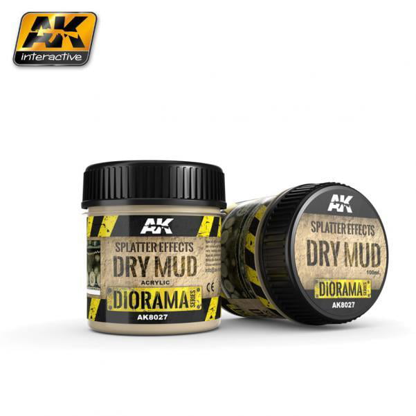 Splatter Effect: Dry Mud 100ml - AK Interactive Diorama Model Basing - Brand New - Image 7