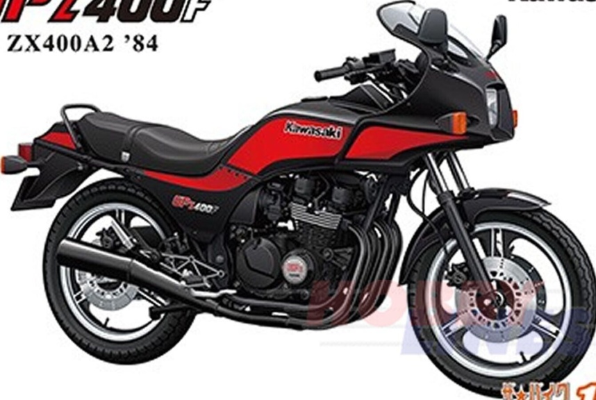 1:12 Scale Aoshima Kawasaki ZX400A2 GPz400F ’84 Model Kit