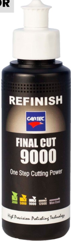 Cartec Final Cut 9000 One Step Cutting Power Compound Polish Finish Mini 150ml
