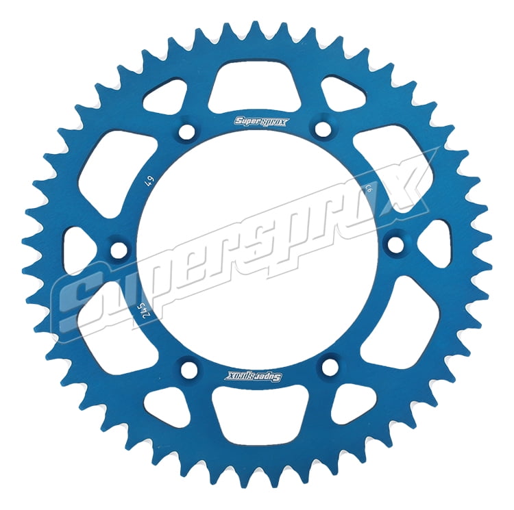 Supersprox Blue Aluminum Crown 49 D For Motorcycle Parts Accessories