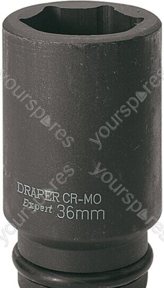 Draper 71940 Draper Hi-TORQ Deep Impact Socket 3/4"" Sq Dr 36mm