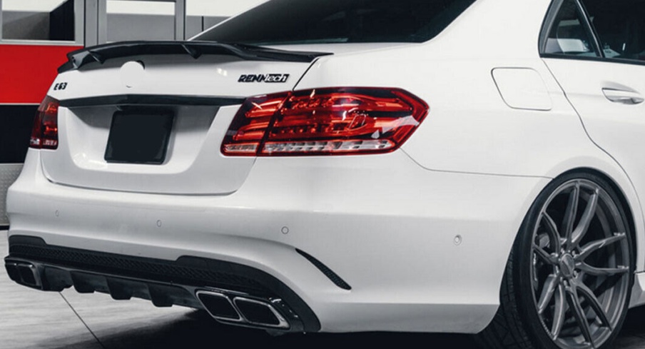 RT Style Gloss Black Rear Trunk Spoiler For Benz W212 E300 E350 E550 E63 2010-16