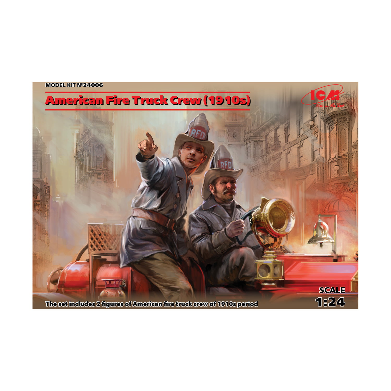 ICM24006 - ICM 1:24 - American Fire Truck Crew (1910's) 2 Figs