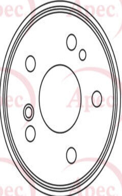 2X APEC REAR BRAKE DISC FOR MERCEDES BENZ 124 C CLASS CLC CLASS CLK E CLASS SLK