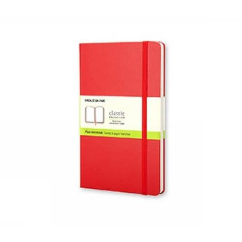 Moleskine Large Plain Hardcover Notebook Red