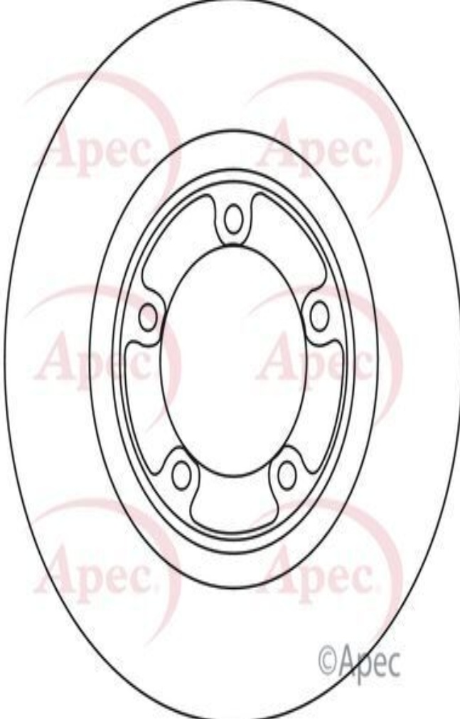 Braking System Brake Disc APEC DSK2888 Front Vented Fits Mitsubishi L400
