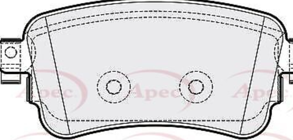 Brake Pad Set For Disc Brake Rear Fits Opel Peugeot Toyota Vauxhall APEC PAD2182