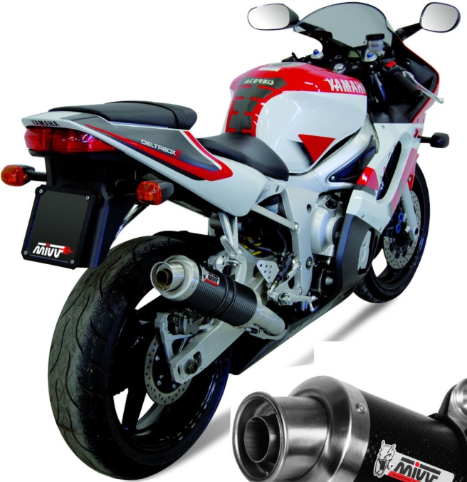 Auspuff YAMAHA YZF 600 R6 1999 2000 MIVV Gp Carbon