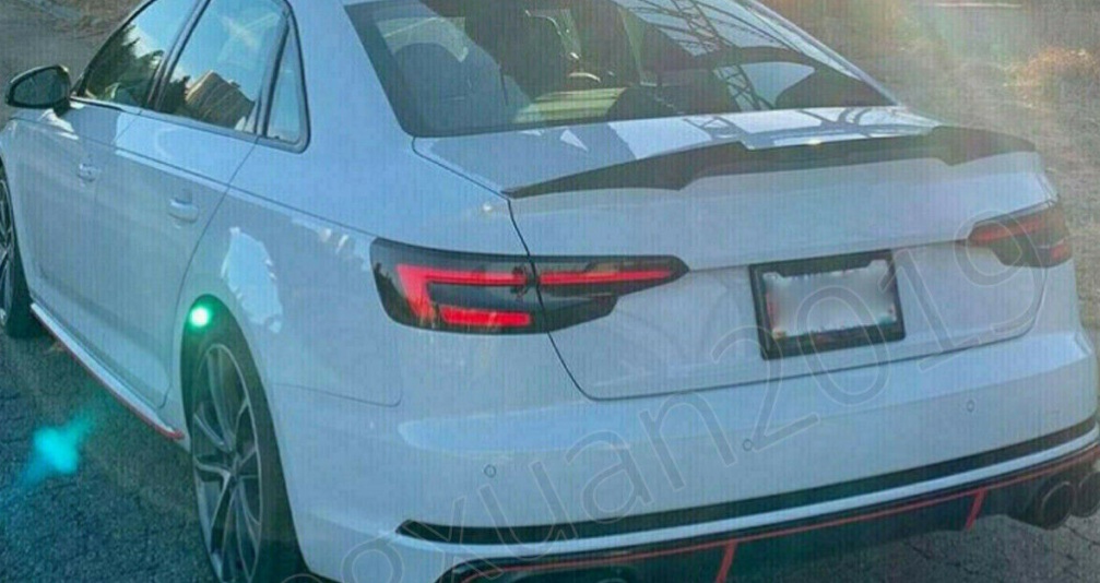Rear Spoiler Lip For Audi A4 B9 S4 S-Line Saloon 2016-21 Gloss Black Trunk Wing