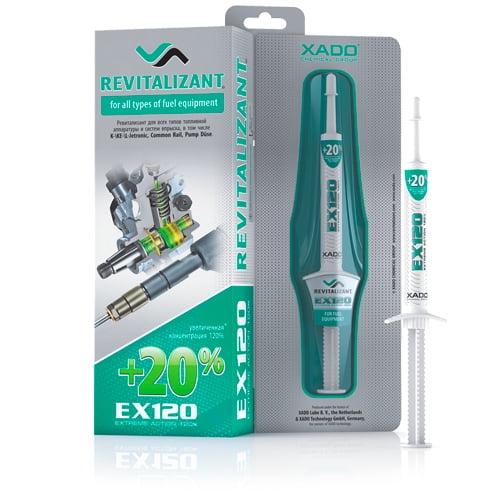 XADO EX120 BOX Fuel Pumps Injection Equipment Additive Restores Repairs Protects