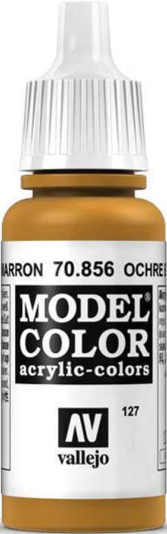 Vallejo 856 Model Colour Ochre Brown 18ml Paint Dropper Bottle - Image 5