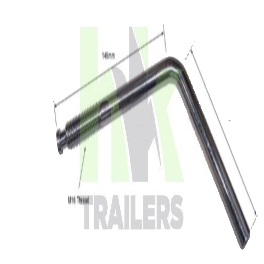 Knott KFG 35 Jockey Wheel Clamp Handle, Long, Trailers, Fits Ifor Williams