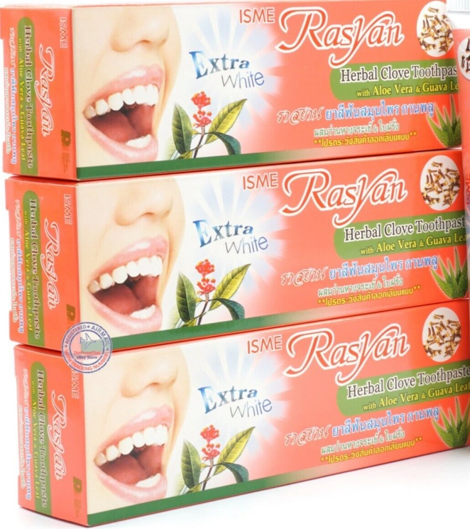 Rasyan Toothpaste ISME Herbal Clove Toothpaste w Aloe Vera & Guava Leaf 100g