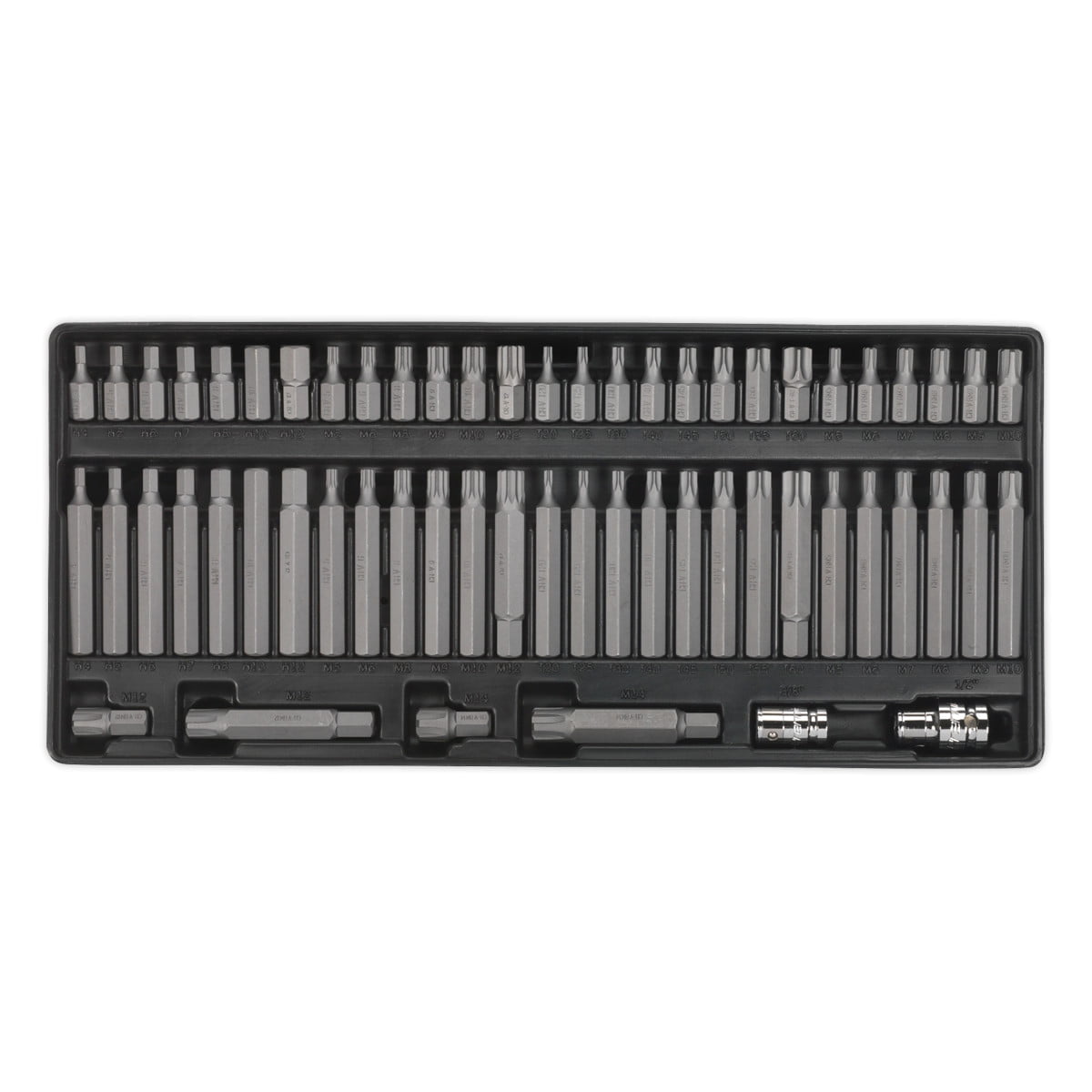 Sealey 60 Piece Screwdriver Bit Set In Module Tray - Image 3