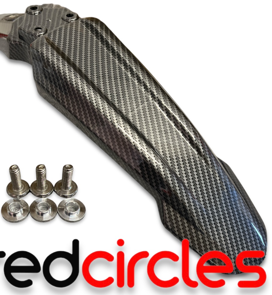 CARBON FIBRE SUR-RON EXTENDED FRONT FENDER MUD GUARD SURRON LIGHT BEE X LBX