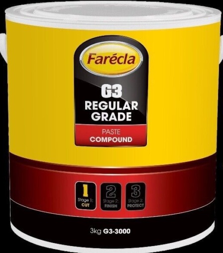 Farecla G3 3KG Rubbing Compound Regular Cutting Paste 2 FREE Microfibre Cloths