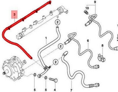 Leak Off Return Pipe For Bmw 1 3 5 X3 E87 E46 E90 E91 E83 E90 E91 13537787485